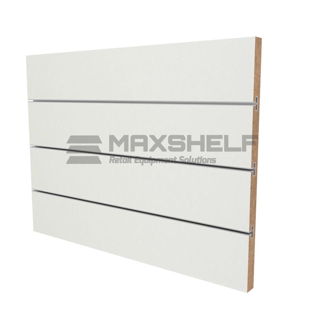 White Slatwall Panel Maxshelf Retail Equipment Solutions