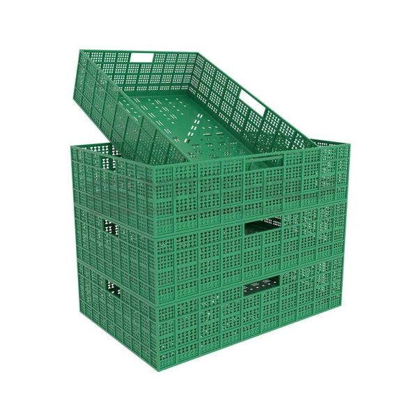 Fruit & Veg Crate Green 600X400X150 Tr