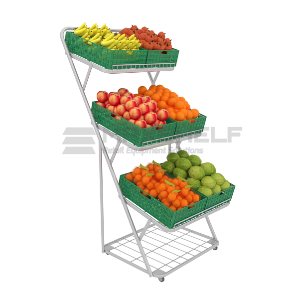 Galvanized Fruit Veg Unit Small - No Trays
