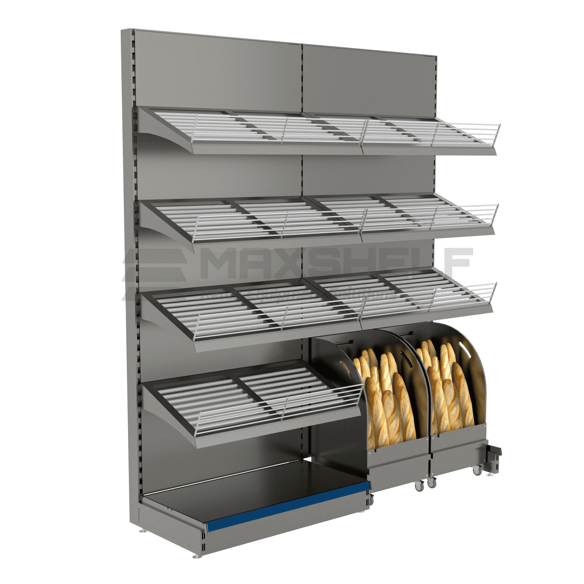 Bread Straw Display Bakery Display Stands & Bread Display Units | Maxshelf