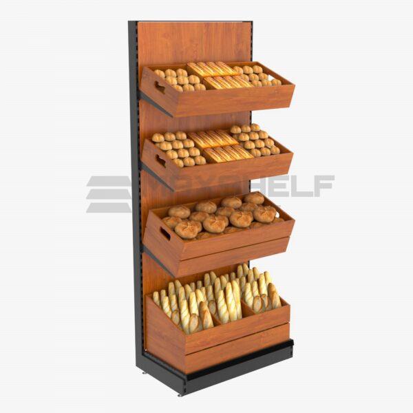 Natural Wood Bread & Bakery Display