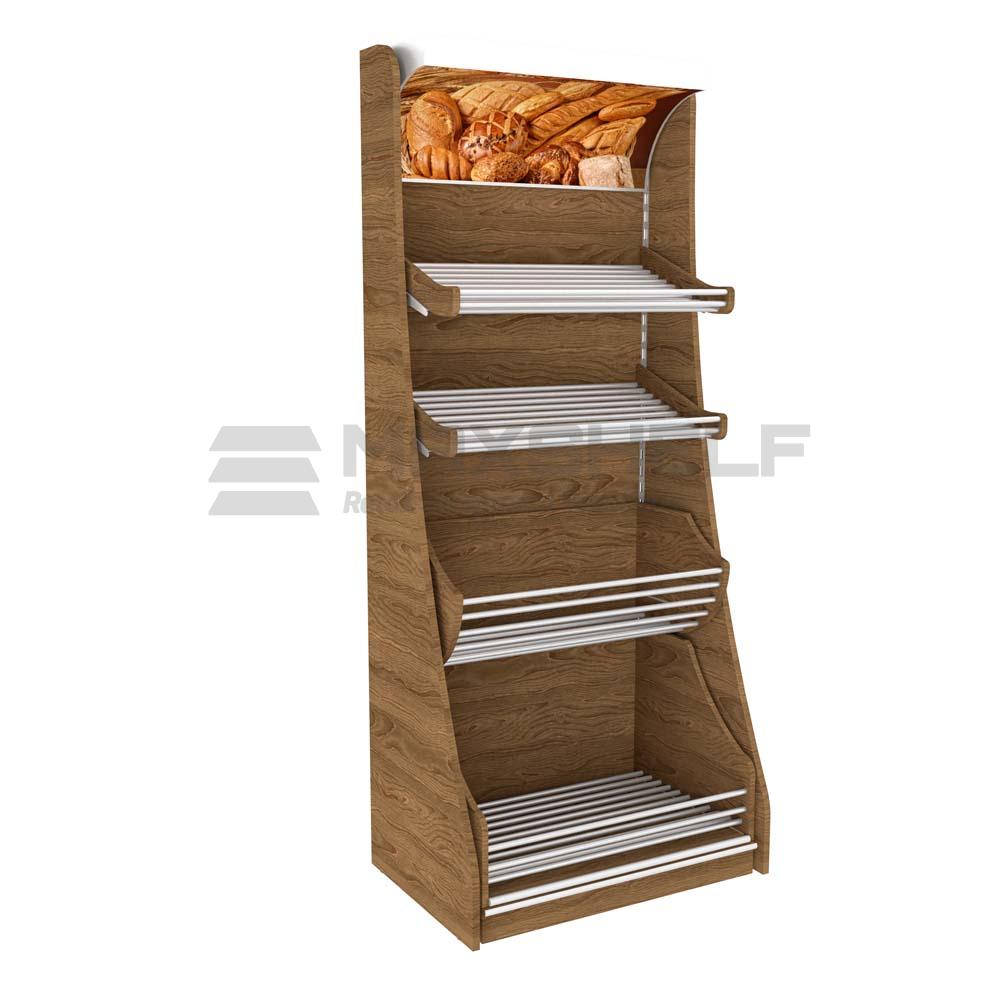 Wooden Bread Bakery Display Maxshelf Retail Equipment Solutions