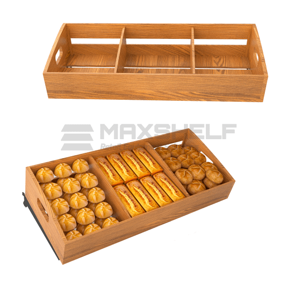 WOODEN BAKERY SHELF SMALL W1000*D380*H190