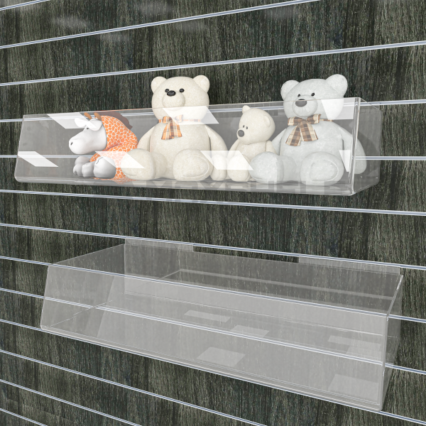 400mm ACRYLIC TROUGH SLATWALL