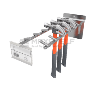 Retail Axe Display Rack Axe and hatchet display holder - Maxshelf - Retail Equipment Solutions