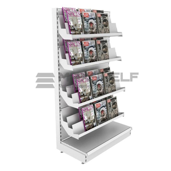 Metal free standing magazine tier