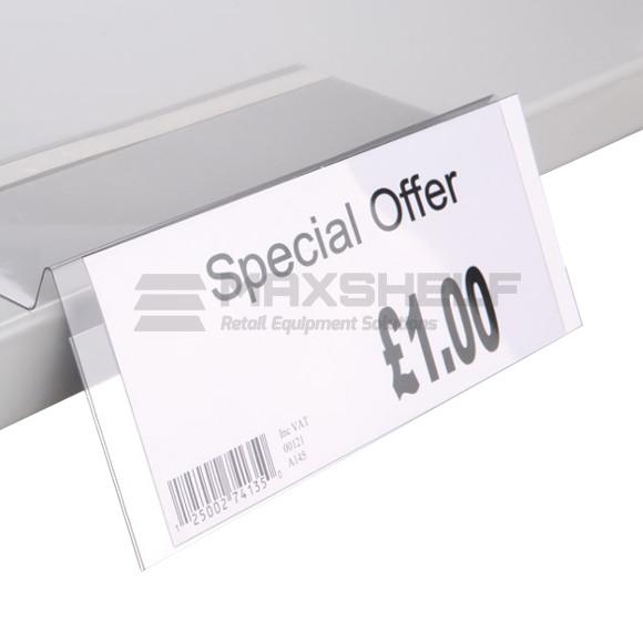 Self Adhesive Angled Shelf Talker