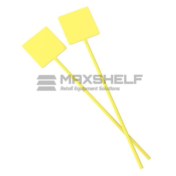 PRICE TAG PLATE YELLOW 100x85