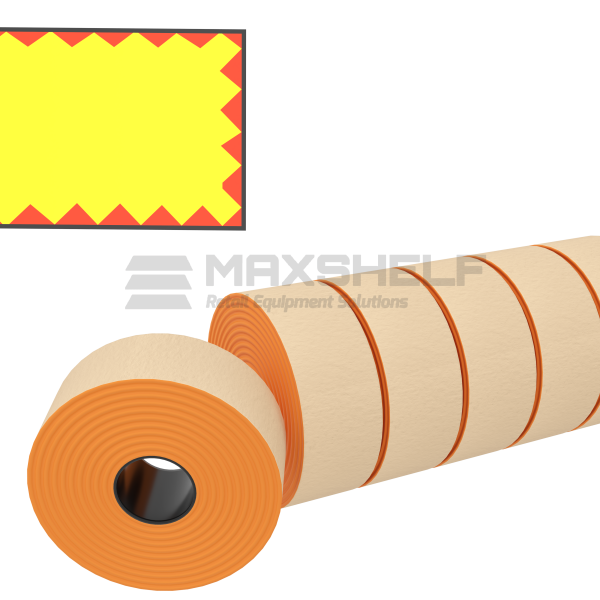 PRINTEX PRICE GUN LABEL BOX OF 36 RED FLASH 26*19