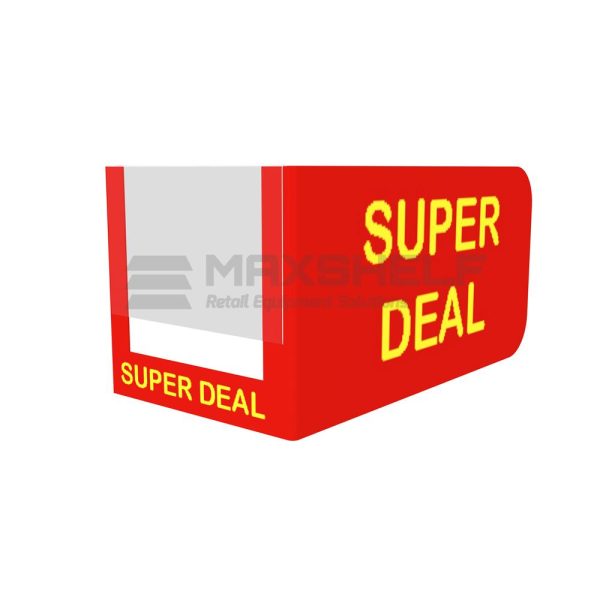 SHELF TALKER "SUPER DEAL" RED/YELLOW TEXT 115x60
