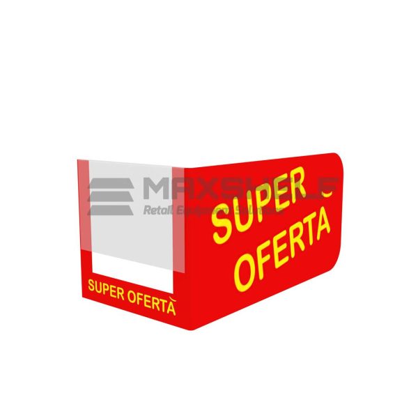 SHELF TALKER "SUPER OFERTA" RED/YELLOW TEXT 115x60