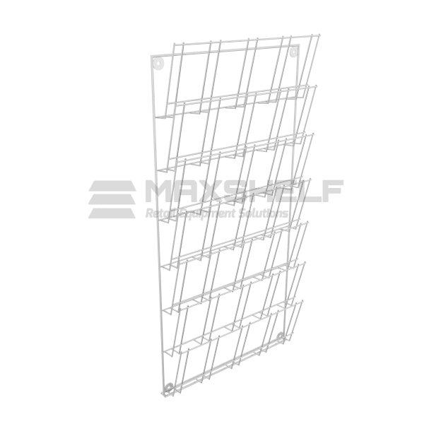 Slatwall leaflet display for brochures