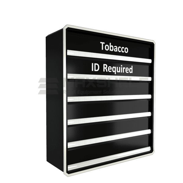 Premium LED cigarette and tobacco gantry