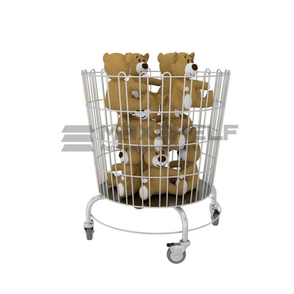 ROUND DUMP BIN WITH CASTORS MEDIUM H770mm x W550mm