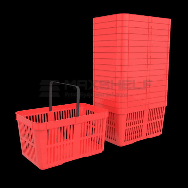 Plastic Shopping Baskets - 22 Litre Capacity