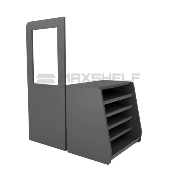 BLACK SECURITY COUNTER DOOR