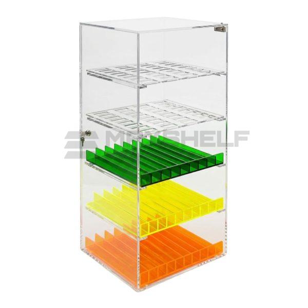 Acrylic E-Liquid Vape & Nicotine Pouch Display 5 Shelf W325*D325*H815mm