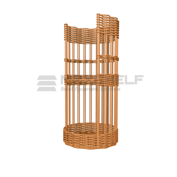 WICKER BAGUETTE BASKET SMALL W400*D470*H400