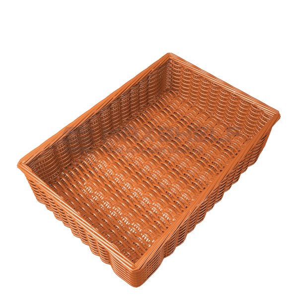 Wicker Basket Square W60 D40 H14 cm