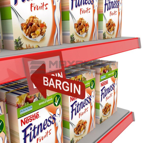 ARROW SHELF TAKER "BARGIN" RED/WHITE