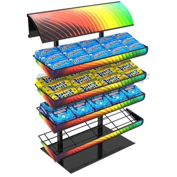4 ROW CHEWING GUM STAND