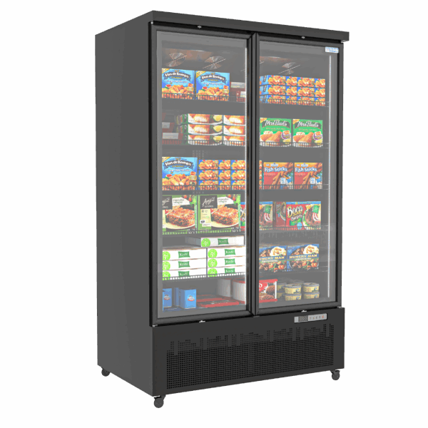 DOUBLE DOOR UPRIGHT FREEZER (NO LABOUR WARRANTY - 1 YEAR PARTS ONLY) (2003mm x 1220mm x 580mm)
