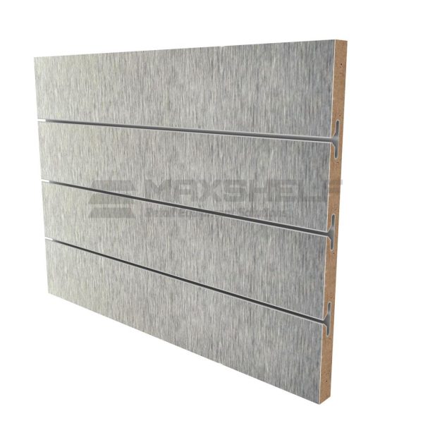 BRUSHED ALUMINIUM SLATWALL PANEL UK