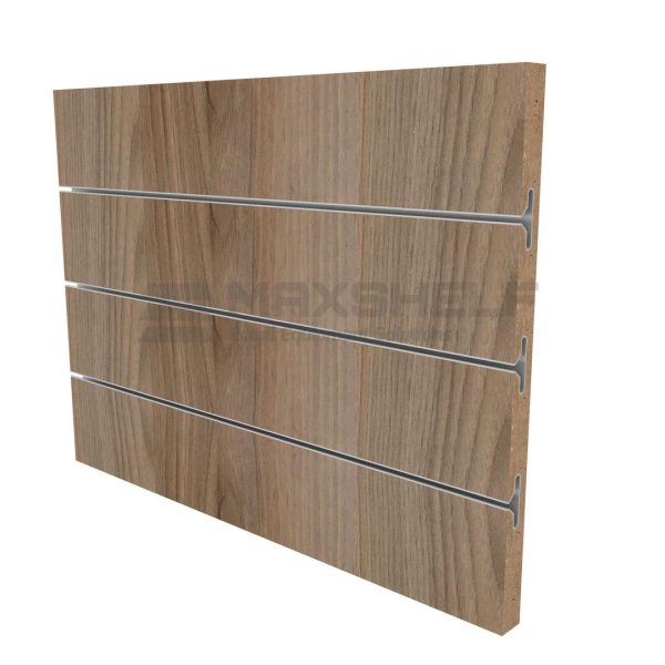 LIGHT WALNUT SLATWALL PANEL UK