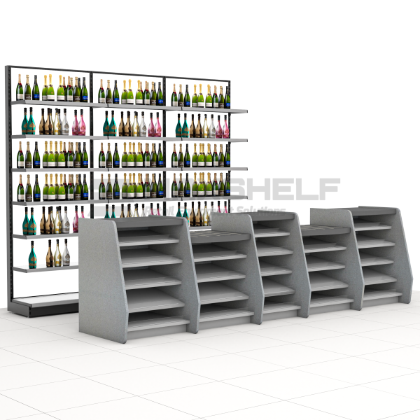 CONFECTIONERY COUNTER WITH LED BACK LIT OFFLICENSE SECTION