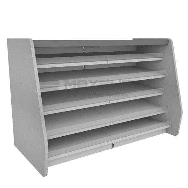 STRAIGHT SHOP COUNTER WITH SILVER SIDES