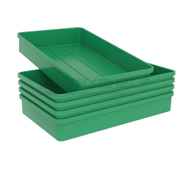 GREEN PLASTIC TRAY - SMALL AND MEDIUM