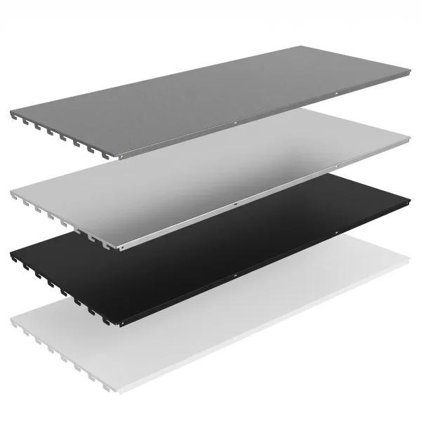 Shelving Back Panel – Solid Steel Infill for Wall Bays & Gondolas | Multiple Sizes | White, Silver, Black, Graphite Grey