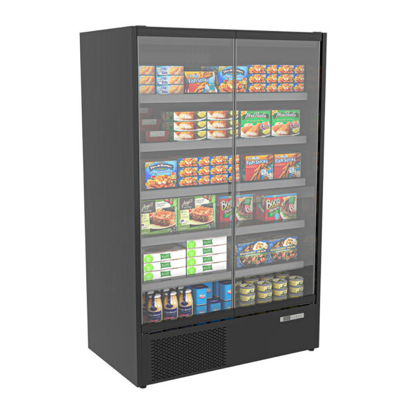DOUBLE GLASS DOOR UPRIGHT CHILLER (NO LABOUR WARRANTY - 1 YEAR PARTS ONLY)  (2010mm x 1310mm x 740mm)