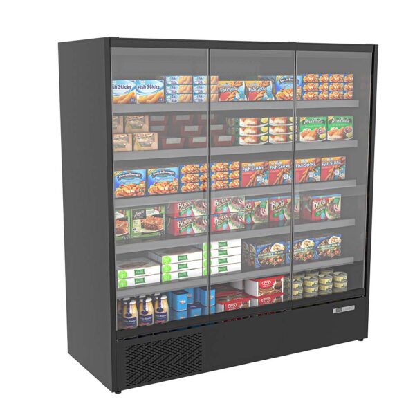 TRIPLE GLASS DOOR UPRIGHT CHILLER (NO LABOUR WARRANTY - 1 YEAR PARTS ONLY) (2010mm x 1935mm x 740mm)