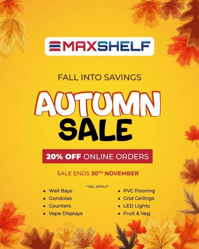 Maxshelf Autumn Sale