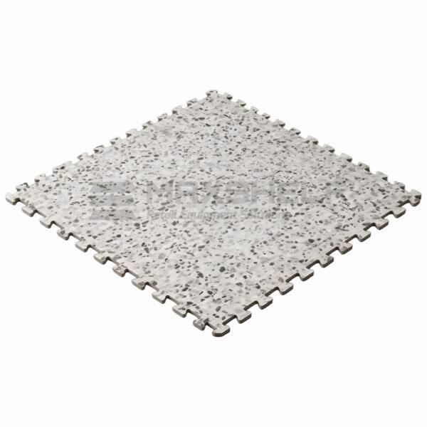 VMAX Click Puzzle Flooring Terazzo Grey 630 X 630