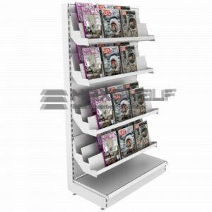 Metal free standing magazine tier