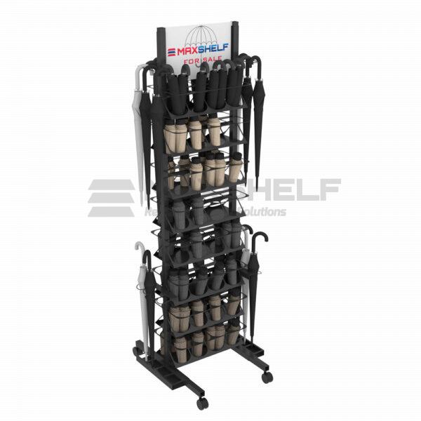 Commercial Metal Umbrella Stand with Castors