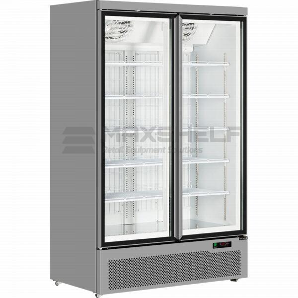 Atom Maxi F2DS 2 Door Grey Display Freezer