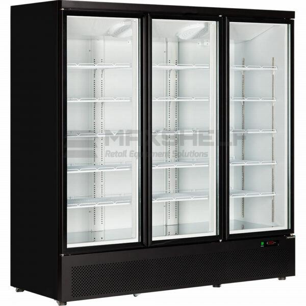 Atom Maxi F3DS 3 Door Black Display Freezer