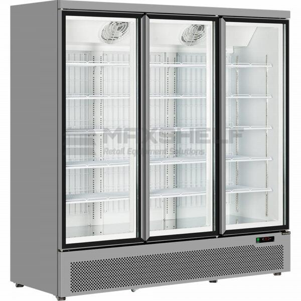 Atom Maxi F3DS 3 Door Grey Display Freezer