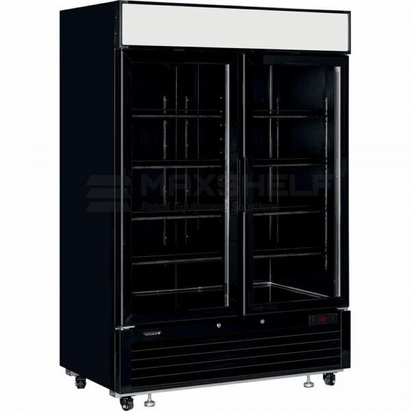 Double Glass Door Black Display Freezer LGF5000