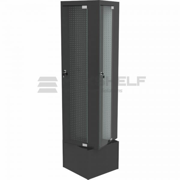 Spinning Pegboard Display Cabinet