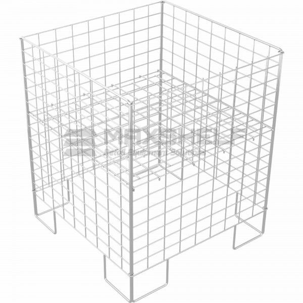 Square Collapsible Dump Bin with Adjustable Base | 600mm