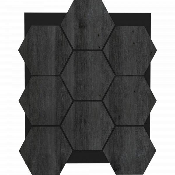 Acoustic Hexagon Wall Panel – Black
