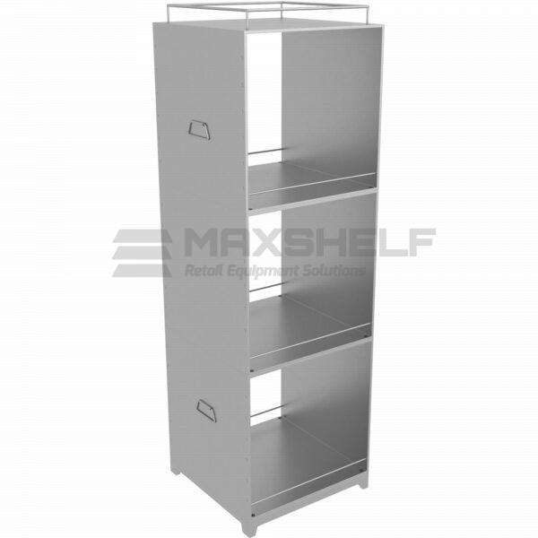 3 Tier Modular Galvanized Metal Storage Rack | Heavy Duty Retail Shelving