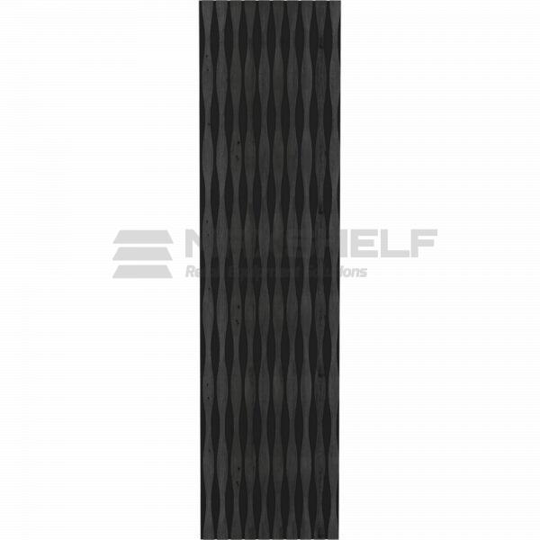 Acoustic Wave 1 Wall Panel – Black Ebony (600mm × 2400mm)