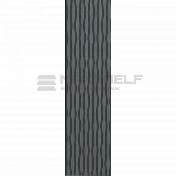Acoustic Wave 2 Wall Panel – Black Ebony (600mm × 2400mm)