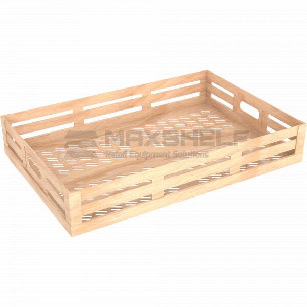 Flat Foldable Perforated Wooden Colour Plastic Crates
