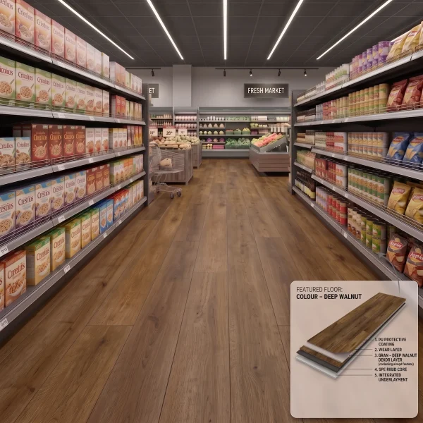 Elland Oak LVT Flooring Tiles 182x1220x5mm – 2sqm